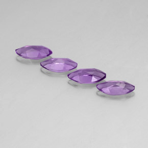 Amethyst Gemstones in 10 x 5 mm (calibrated) Size for Sale, Amethyst Stones in Violet Color