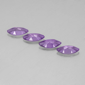 Amethyst Gemstone in 10 x 5 mm (calibrated) Size for Sale, Amethyst Stone in Violet Color