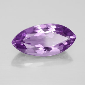 5.88 ct Violet Amethyst Stone, Natural Amethyst in Marquise Facet Shape for Sale