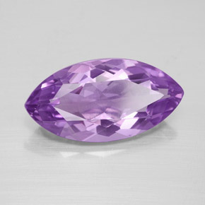 5.29 ct Violet Amethyst Stone, Natural Amethyst in Marquise Facet Shape for Sale
