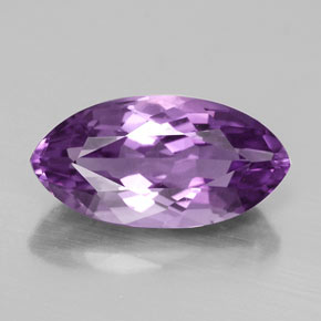 4.83 ct Violet Amethyst Gemstone, Amethyst Gem in Marquise Facet Shape for Sale.