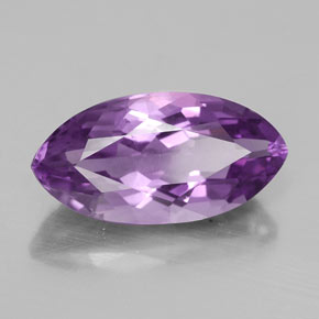 4.83 ct Violet Amethyst Stone, Natural Amethyst in Marquise Facet Shape for Sale