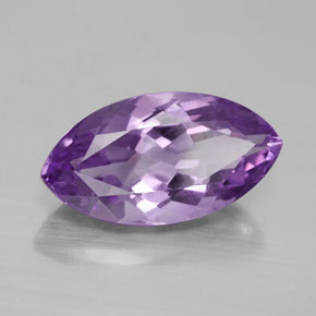 4.63 ct Violet Amethyst Stone, Natural Amethyst in Marquise Facet Shape for Sale