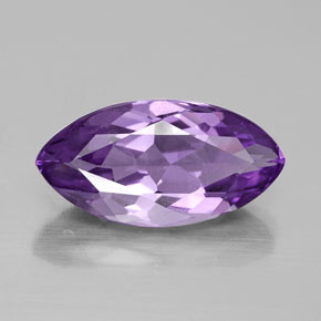 4.43 ct Violet Amethyst Gemstone, Amethyst Gem in Marquise Facet Shape for Sale.