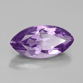 4.43 ct Violet Amethyst Stone, Natural Amethyst in Marquise Facet Shape for Sale