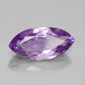 4.51 ct Violet Amethyst Stone, Natural Amethyst in Marquise Facet Shape for Sale