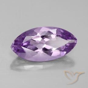 4.14 ct Violet Amethyst Stone, Natural Amethyst in Marquise Facet Shape for Sale