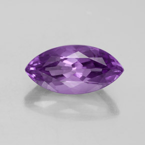 5.60 ct Violet Amethyst Gemstone, Amethyst Gem in Marquise Facet Shape for Sale.
