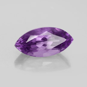 5.60 ct Violet Amethyst Stone, Natural Amethyst in Marquise Facet Shape for Sale