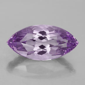 6.48 ct Violet Amethyst Gemstone, Amethyst Gem in Marquise Facet Shape for Sale.