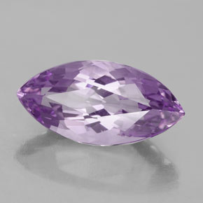6.48 ct Violet Amethyst Stone, Natural Amethyst in Marquise Facet Shape for Sale
