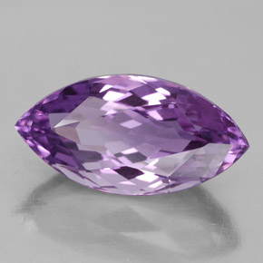9.72 ct Violet Amethyst Stone, Natural Amethyst in Marquise Facet Shape for Sale