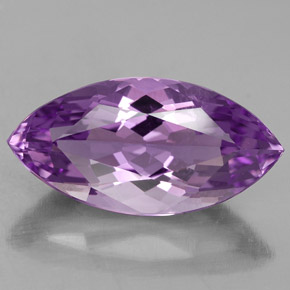 8.43 ct Violet Amethyst Gemstone, Amethyst Gem in Marquise Facet Shape for Sale.
