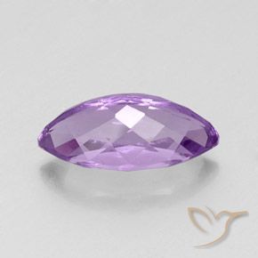 Amethyst Gemstone in 19.2 x 9.7 mm Size for Sale, Amethyst Stone in Deep Purplish Violet Color