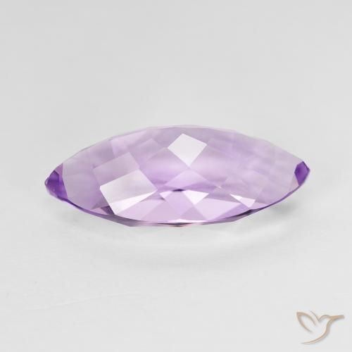 Amethyst Gemstone in 17.6 x 8.8 mm Size for Sale, Amethyst Stone in Medium Violet Color