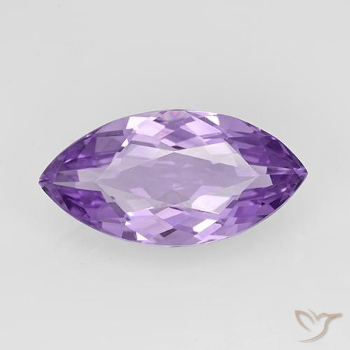5.15 ct Marquise Cut Amethyst, 17.6 x 9 mm From Brazil, Photo A