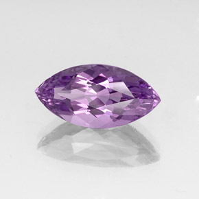 5.56 ct Violet Amethyst Stone, Natural Amethyst in Marquise Facet Shape for Sale