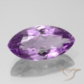 4.88 ct Violet Amethyst Stone, Natural Amethyst in Marquise Facet Shape for Sale