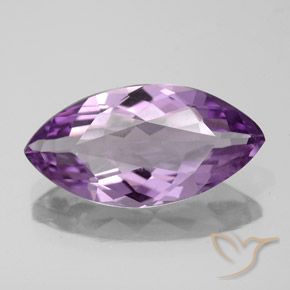 4.24ct Natural Medium Pinkish Violet Amethyst, Marquise, VS