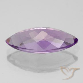 Amethyst Gemstone in 17 x 8.7 mm Size for Sale, Amethyst Stone in Medium Pinkish Violet Color