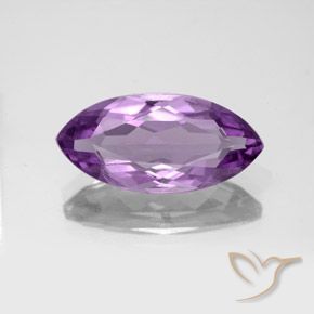3.94ct Natural Medium Purplish Violet Amethyst, Marquise, VS