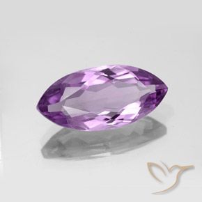 3.94 ct Violet Amethyst Stone, Natural Amethyst in Marquise Facet Shape for Sale