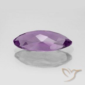 Amethyst Gemstone in 16.5 x 7.9 mm Size for Sale, Amethyst Stone in Medium Purplish Violet Color