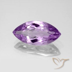 4.32 ct Violet Amethyst Stone, Natural Amethyst in Marquise Facet Shape for Sale