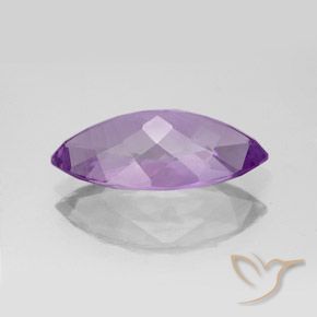 Amethyst Gemstone in 16.8 x 8.5 mm Size for Sale, Amethyst Stone in Purplish Violet Color