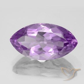 6.07 ct Violet Amethyst Stone, Natural Amethyst in Marquise Facet Shape for Sale
