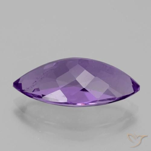 Amethyst Gemstone in 17.6 x 9 mm Size for Sale, Amethyst Stone in Medium Violet Color
