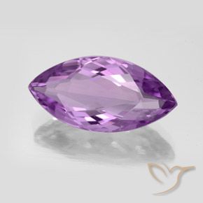 7.16 ct Violet Amethyst Stone, Natural Amethyst in Marquise Facet Shape for Sale