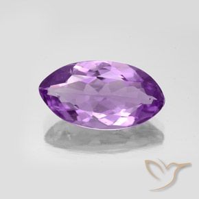 5.72ct Natural Medium Purplish Violet Amethyst, Marquise, VS-SI