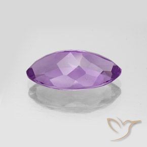 Amethyst Gemstone in 17.2 x 9.4 mm Size for Sale, Amethyst Stone in Medium Purplish Violet Color