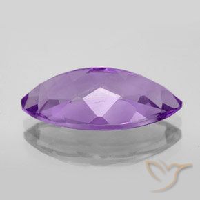 Amethyst Gemstone in 19 x 10 mm Size for Sale, Amethyst Stone in Vivid Violet Color