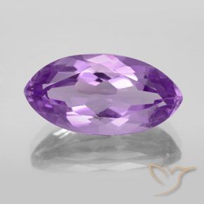 Ametista taglio marquise da 6,98 ct, 18,5 x 9,4 mm dal Brasile, Photo A
