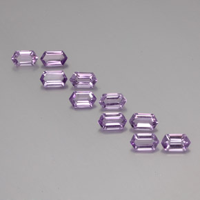 Medium Violet Pink Amethyst Gem - 0.5ct Hexagon Cut (ID: 355236)