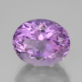 5.84 ct Violet Amethyst Gemstone, Amethyst Gem in Oval Facet Shape for Sale.