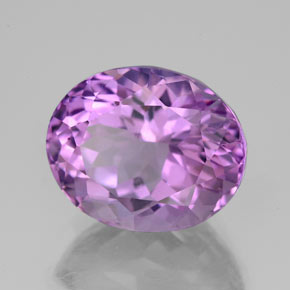 5.84 ct Violet Amethyst Stone, Natural Amethyst in Oval Facet Shape for Sale