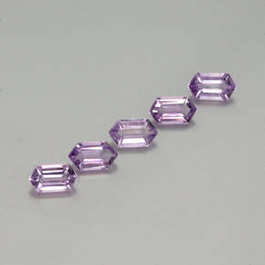 2.53 ct Violet Amethyst Stone, Natural Amethyst in Hexagon Cut Shape for Sale