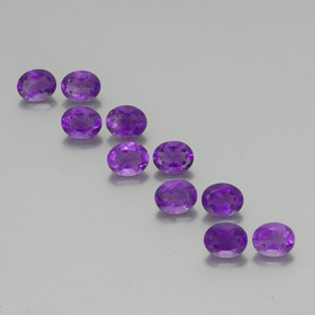 Intense Violet Аметист Камень - 0.4ct Фасетный Овал (ID: 355856)