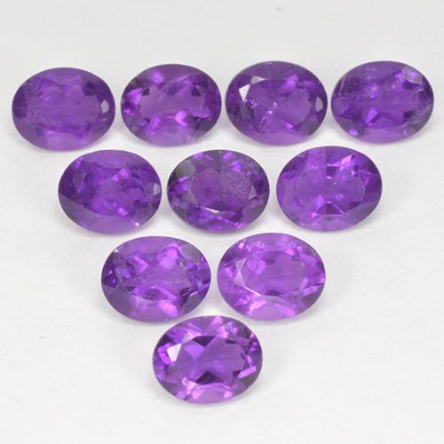 Intense Violet Amethyst Gem - 0.4ct Oval Facet (ID: 355857)