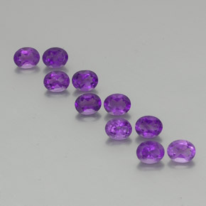 Violeta oscuro Amatista Gema - 0.4ct Forma ovalada (ID: 355858)