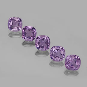 Rosado violeta medio Amatista Gema - 0.8ct Corte en Forma Cojín (ID: 355995)