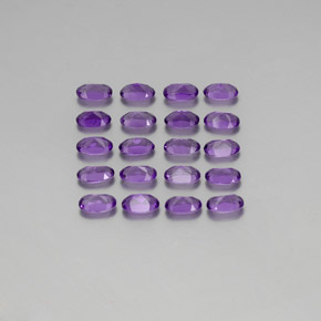 Amethyst Gemstones in 5.1 x 3.2 mm Size for Sale, Amethyst Stones in Vivid Violet Color
