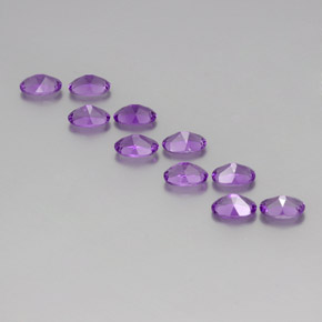 Amethyst Gemstones in 6 x 4 mm (calibrated) Size for Sale, Amethyst Stones in Vivid Pink Violet Color