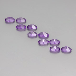 Amethyst Gemstone in 6 x 4 mm (calibrated) Size for Sale, Amethyst Stone in Violet Color