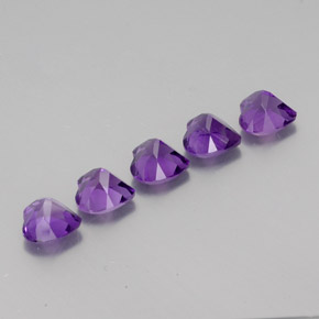 Amethyst Gemstone in 6 x 6 mm (calibrated) Size for Sale, Amethyst Stone in Violet Color