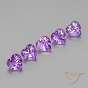 3.52ctw Natural Vivid Violet Amethyst, Heart, VVS-VS