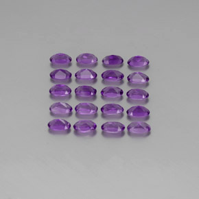 Amethyst Gemstones in 5.1 x 3.2 mm Size for Sale, Amethyst Stones in Vivid Violet Color